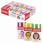 Ластик 50х27х8мм,картонный держатель,в ассорт. "ЭНИКИ-БЕНИКИ" (ПИФАГОР)