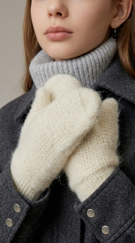 Варежки В201-02 экрю