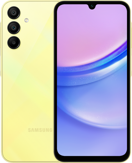 Смартфон Samsung Galaxy A15 4/128Gb желтый (SM-A155FZYDMEA)