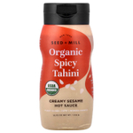Seed + Mill, органический пряный тахини, кремово-острый соус из кунжута, 310 г (10,93 унции)