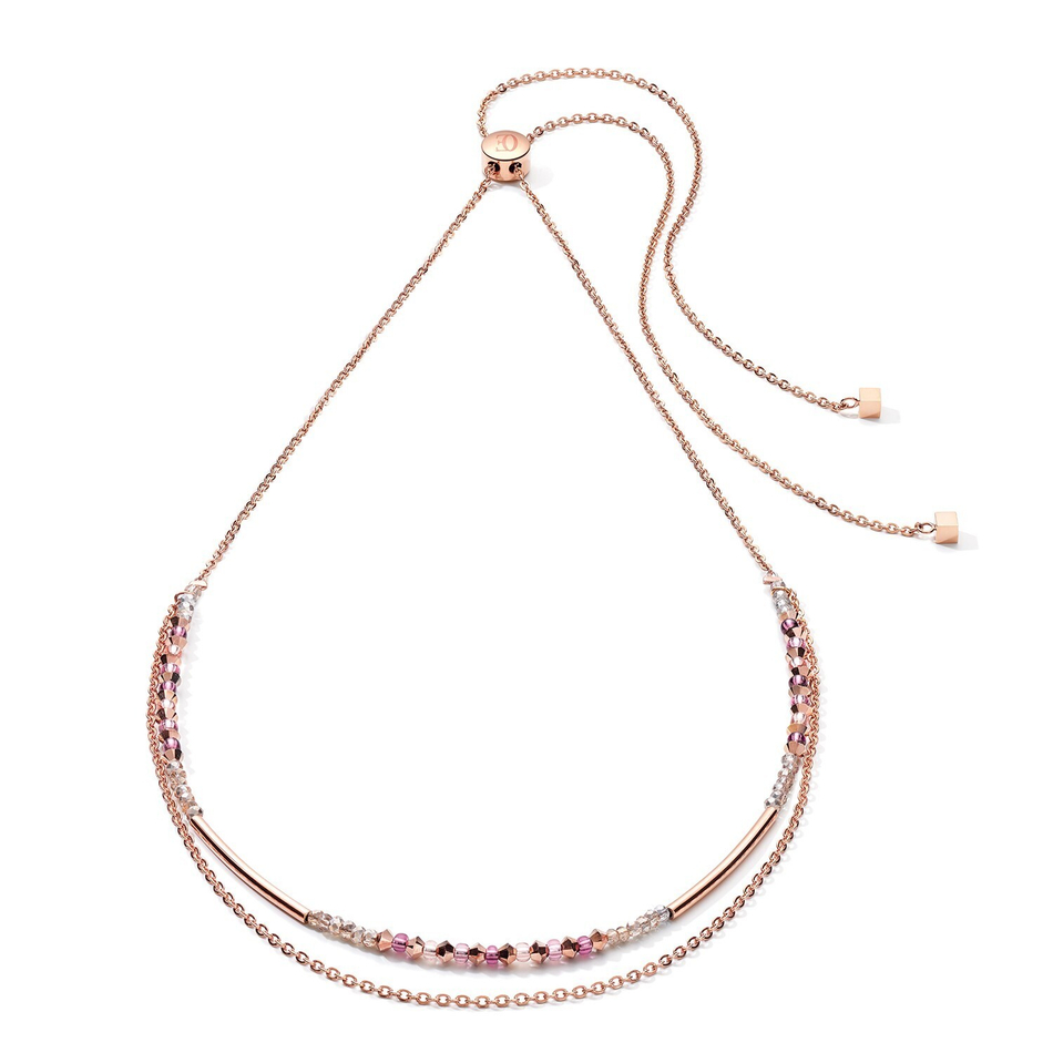 Колье Coeur de Lion Rose Gold Lilac 5073/10-0829 цвет розовый, золотой