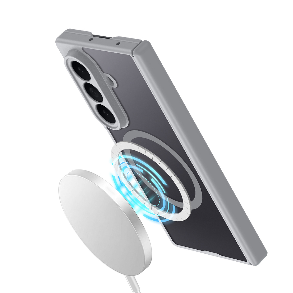 Усиленный чехол серого цвета с MagSafe для Samsung Galaxy Z Fold 8 Ultra, серия Expn Series Magnetic от Dux Ducis