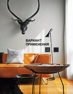 AtlasDesign 1-постовая рамка, ATN001001 карбон 9шт