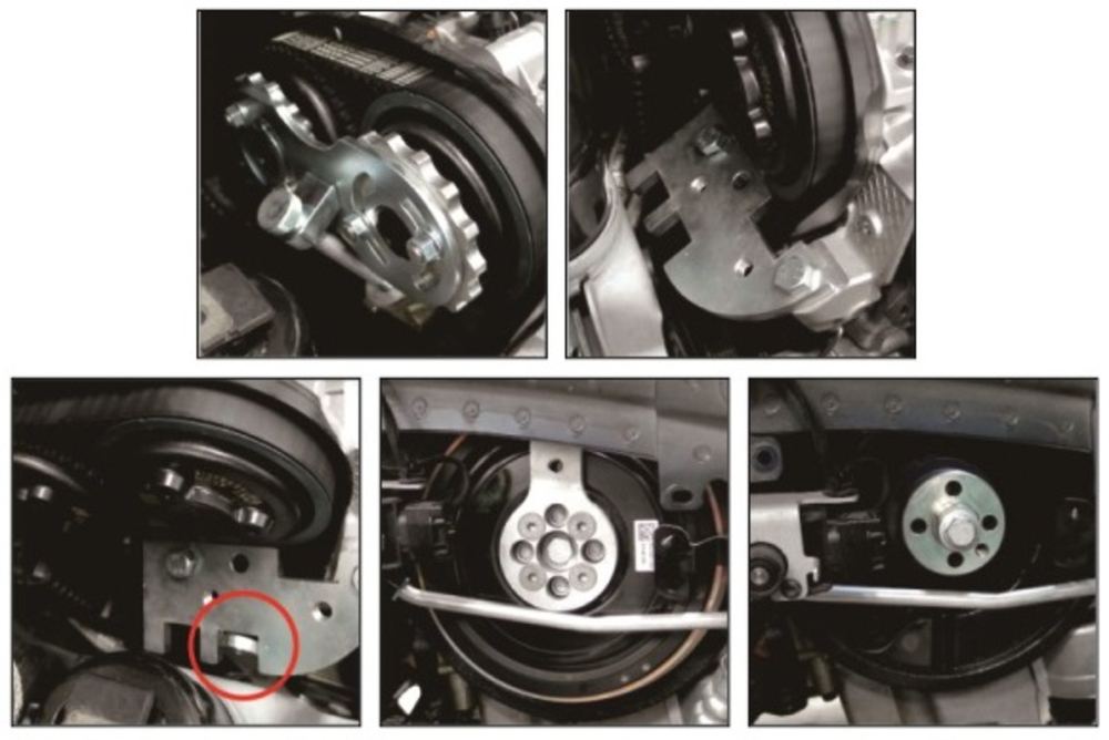 Набор инструментов для установки и регулировки фаз ГРМ (VOLVO B4204 8-ми ст. КПП) JTC