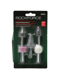 Набор камней абразивных, 5пр.(хвостовик 6мм) RockForce##Rock FORCE RF-GSK501