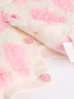 Толстовка флисовая и легинсы в комплекте для малышей Next 904-512, Розовый