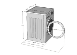 Встраиваемая стиральная машина Korting KWMI 14IS94
