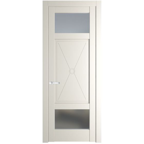 Фото межкомнатной двери эмаль Profil Doors 1.3.2PM перламутр белый стекло матовое