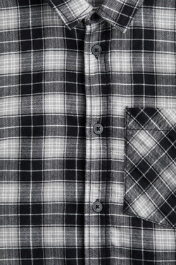 H&M Рубашка из хлопковой фланели, черный