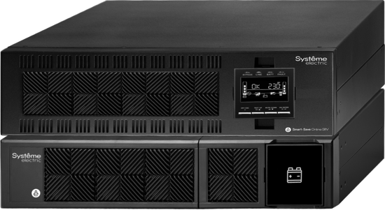 ИБП с двойным преобразованием Systeme Electric Smart-Save Online SRVSE10KRTXLI5U черный..