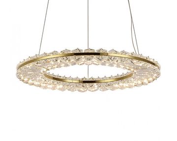 Подвесная люстра 27W 3100K-4000K 8241N/400 gold золото CRYSTAL Newport