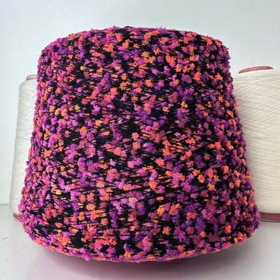 PONPON - Lineapiu; 30% вискоза, 70% п/а; 500м/100гр; цвет: фиолетовый, оранжевый