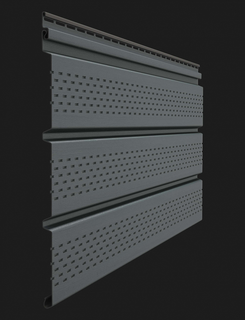 Döcke PREMIUM Софит перфорированный (Графит)