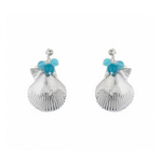 Серьги Ester Bijoux Ракушка C791-S BW