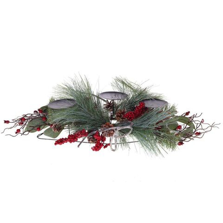 GAEM Подсвечник "Новогодний венок", L65 W25 H23 см