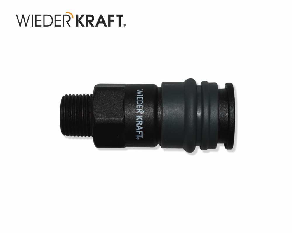 WDK-820SM Композитное пневматическое быстроразъёмное соединение с внешней резьбой M 1/4"