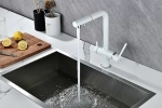 Смеситель для кухни Paulmark Serpentine Se213222-WH белый матовый