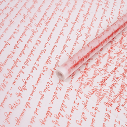 Пленка матовая "Слова" 60см*200гр