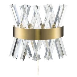 Citilux Ричард CL336313 LED Бра хрустальное с выключателем Бронза