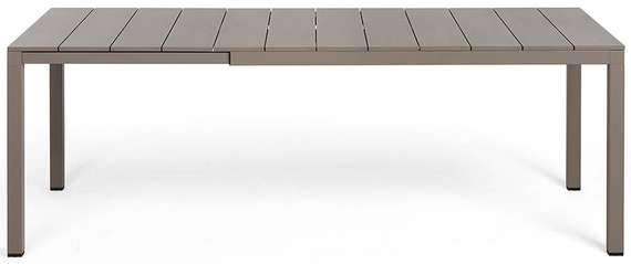 Стол металлический раздвижной Rio Alu, 140-210х85 см, тортора