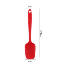 Лопатка кондитерская силиконовая 8,7*5,7 см l 27,5 см красная с пласт. ручкой P.L. Proff Cuisine