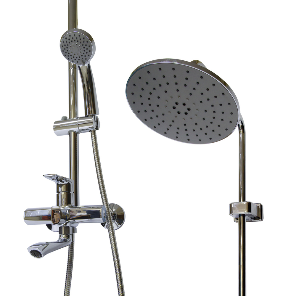 Душевая система Glauf GOB16-A134 (смеситель35К +лейка 1 поз.+душ.шланг+тропич.душ.)