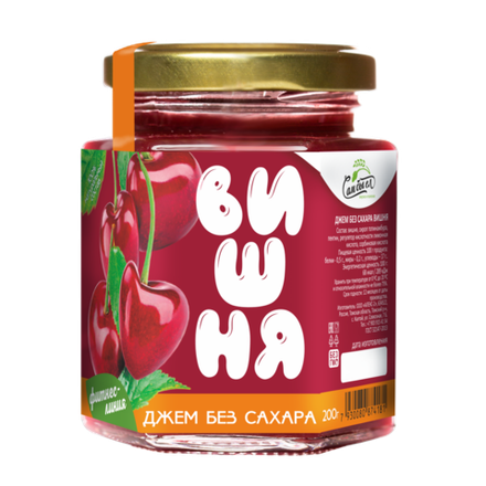 Джем Вишня без Бахара 200 г.ФИТНЕС-ЛИНИЯ  Сам бы ел