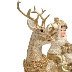 СТАТУЭТКА "ДЕТИ НА ОЛЕНЕ" 14,5Х7Х14 СМ