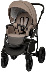 Детская коляска Indigo Indigo New 3 в 1 с автокреслом Avionaut Cosmo Beige In05 коричневый