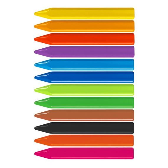 Rəngli karandaş \ Цветные карандаши \Box 12 maxı trıang plastıpastel colours