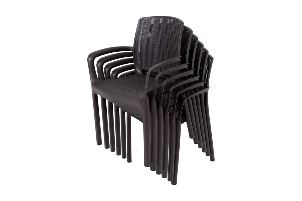 Комплект мебели Barcelona Set, венге (6 стульев Jersey венге/1 стол Fiji венге)