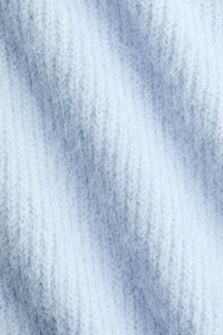 H&M Вязаный свитер в рубчик, светло-голубой