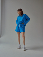 LS T-Shirt LOGO Blue Jewel