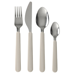 IKEA UPPHÖJD  (ИКЕА УППХÖЙД)  -  Набор столовых приборов, 16 предметов, бежевый
