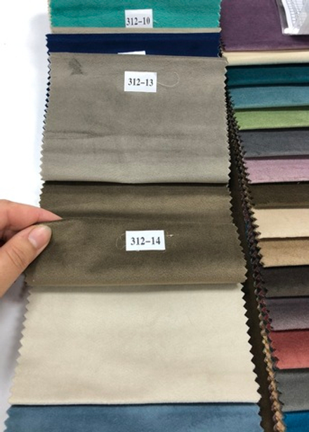 Шторы из однотонного бархата матового, цвет 14