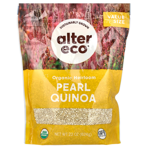 Alter Eco, Органический семейный жемчуг киноа, 624 г (22 унции)