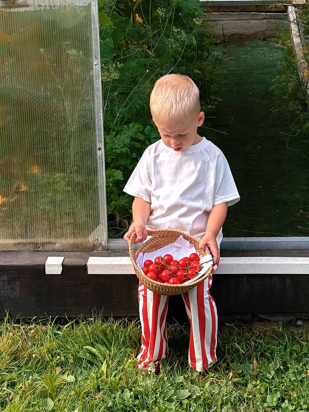 Брюки свободного кроя Mjölk Red Stripes, уценка