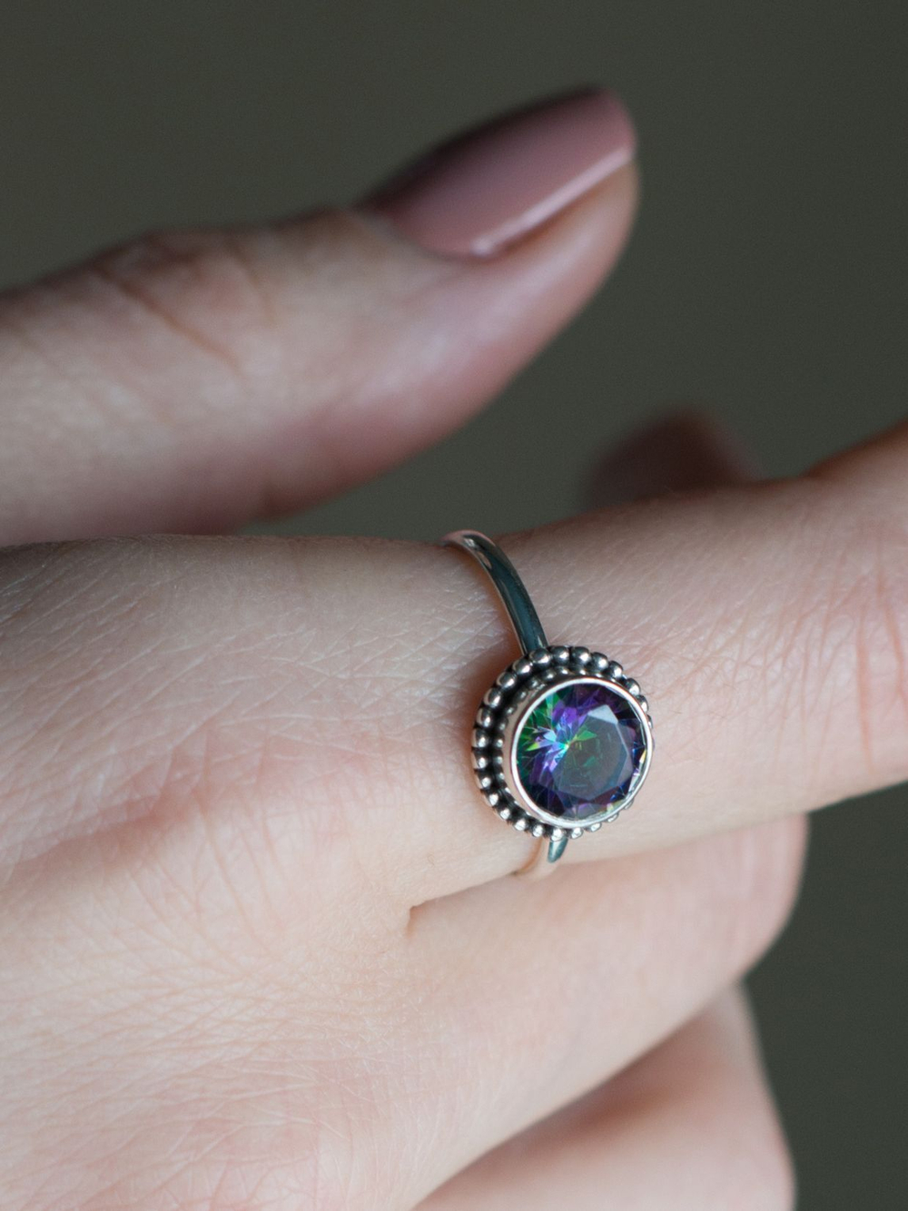 Кольцо МИСТИК, серебро/кварц