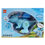 Конструктор магнитный Динозавр на бат. (свет, звук), коробка 6607