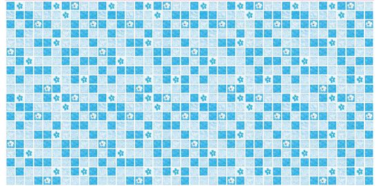 ПВХ панель Мозаика Голубая