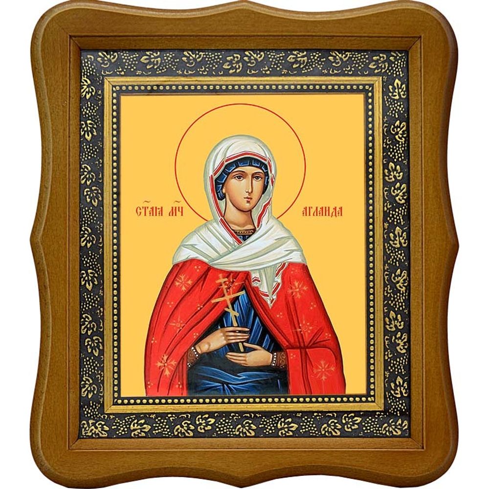 Аглаида Мученица. Икона на холсте.