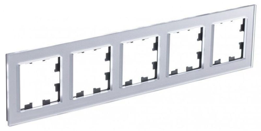 Рамка 5-м AtlasDesign Nature органич. стекло алюм. SE ATN320305