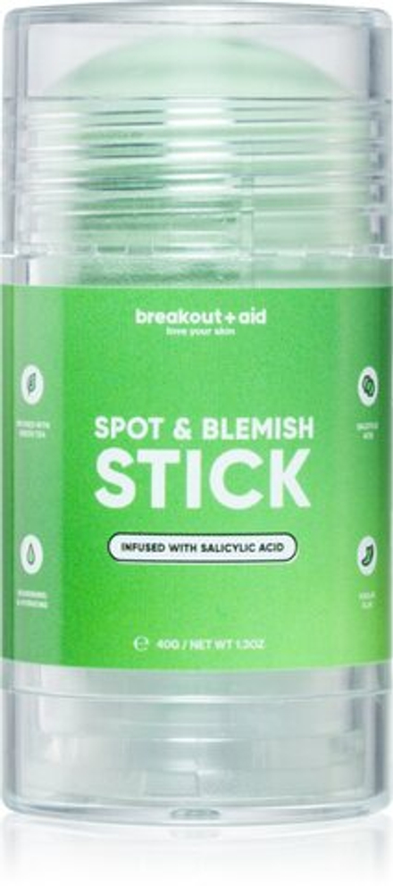 My White Secret Breakout + Aid Spot & Blemish Stick - маска для лица с каолином для проблемной кожи /   40  g  / GTIN 5060548390501