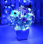 Гирлянда на батарейках (4м.) на проволоке Синий SZV55