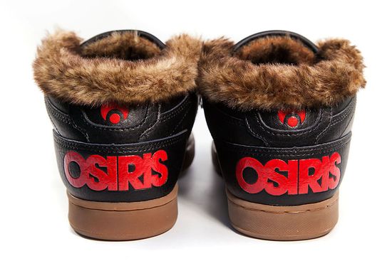 Полуботинки Osiris Nyc 83 Mid Shr Blk/Red/Gum.