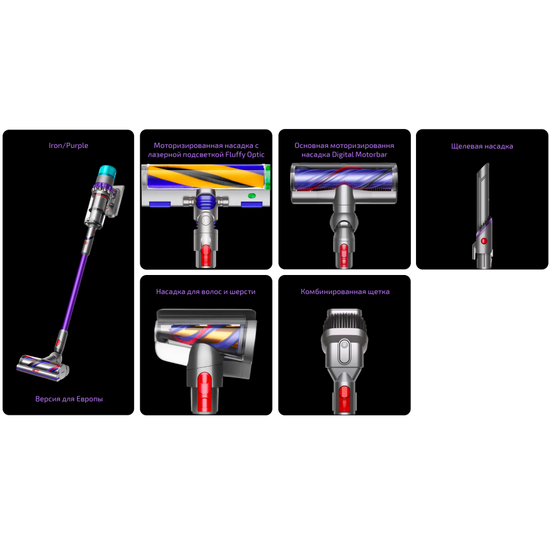Вертикальный пылесос Dyson Gen5 SV23 Detect Absolute фиолетовый EU