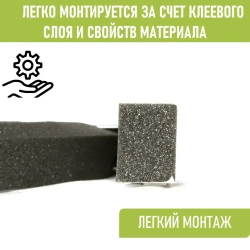 Уплотнитель кровельный 20x30x1000 мм самоклеющийся универсальный СТАНДАРТ(ширина 20мм, высота 30мм, длина 1000мм) 1 м.п., 20 шт.