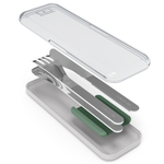 Набор из 3 столовых приборов в футляре mb slim box, natural green