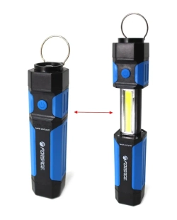 Фонарь светодиодный раздвижной(150Lm,1.5V, 4хААА, 3W COB LED,магнит) Forsage F-01400