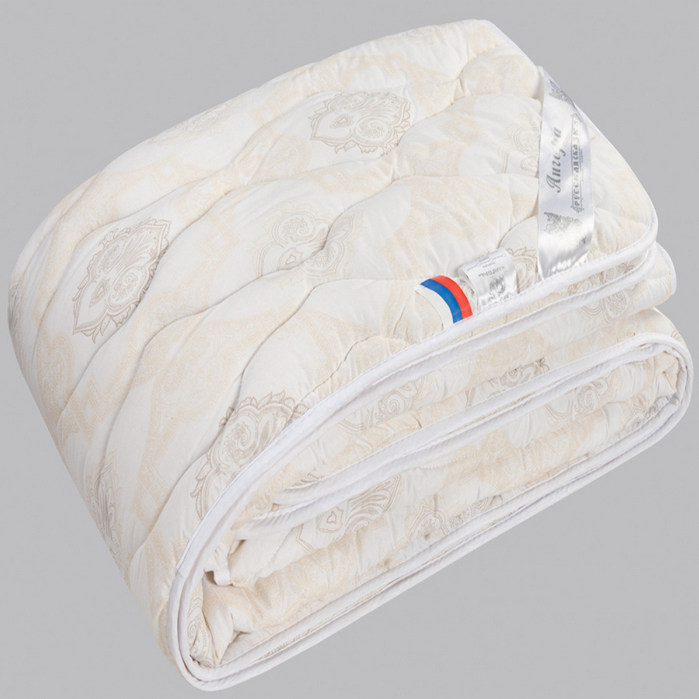 Одеяло "РУ. АНГОРА" Русская сказка, стандарт, плотность 300 г/м2, тик 100% хлопок, Россия.